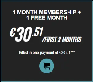 1 Month Membership + 1 Free Month