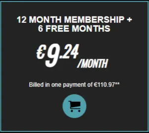 12 Month Membership + 6 Free Months