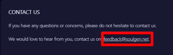Soulgen Ai email