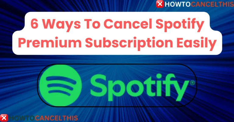 Cancel Spotify Premium