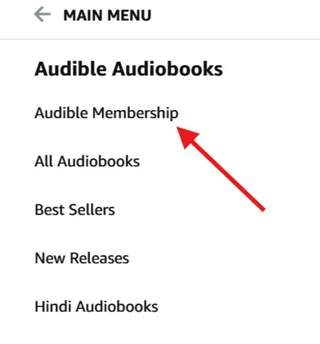 Click Audible Membership