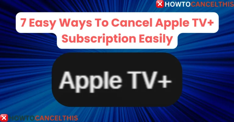 Cancel Apple TV+ Subscription